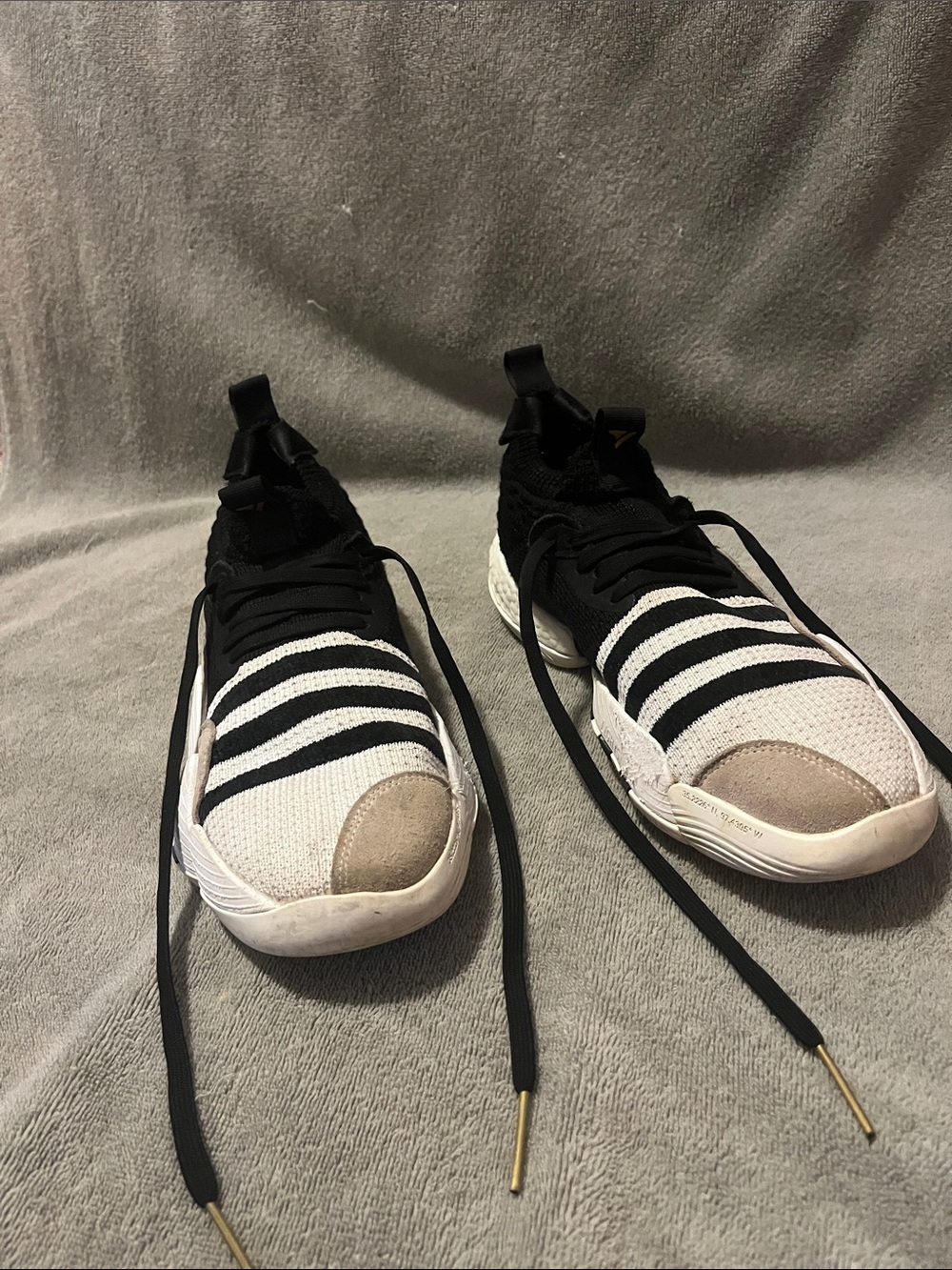 adidas Black and White Athletic Sneakers